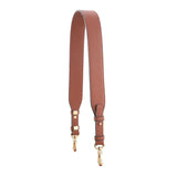 Vintage Wide Leather Crossbody Bag Strap Solid Bandouliere Femme