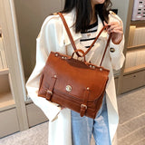 Women Backpacks Pu Leather Multifunction Female Shoulder Bags Tote