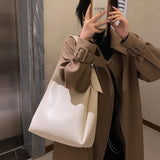 Women's Large Capacity PU Shoulder Bag