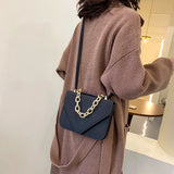 Nubuck Flap Clutch Purse with Metal Chain Shoulder Bag