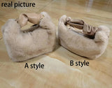 Faux Fur Small Lady Shoulder Crossbody Bag Casual Tote