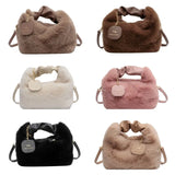 Faux Fur Small Lady Shoulder Crossbody Bag Casual Tote