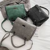 Women's Messenger Bag PU Shoulder Handbag Girl Business Bag