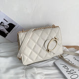 Women's Shoulder Bag Lock Buckle Ladies Messenger Bag