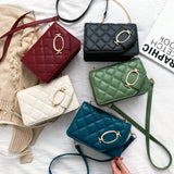 Women's Shoulder Bag Lock Buckle Ladies Messenger Bag