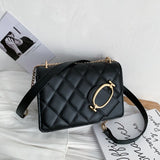 Women's Shoulder Bag Lock Buckle Ladies Messenger Bag
