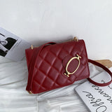 Women's Shoulder Bag Lock Buckle Ladies Messenger Bag
