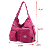 Waterproof Nylon Crossbody Bags for Women Large Capacity Lady Shoulder Bag Tote