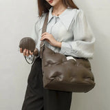 Brands Space Padded Large Tote Bag Women Handbags Nylon Down Cotton Shoulder Bag