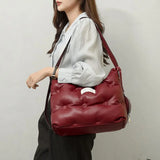 Brands Space Padded Large Tote Bag Women Handbags Nylon Down Cotton Shoulder Bag