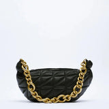 Thick Chains Hobos Shoulder Bags Women Handbags Lingge Lady Bag Small Tote