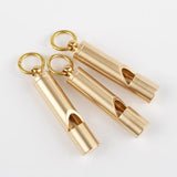 Brass Keychain Whistle Ruler Pendant Jewelry Holders