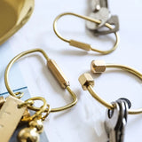 Brass Keychain Whistle Ruler Pendant Jewelry Holders