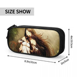 Bravely Default Pen Box Zipper Pouch Student Stationery Bag Gift