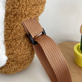 Toast Bread Plush Purse Messenger Bag for Office School Travel