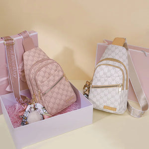 Women's Printed Shoulder Bag Chest Bag Backpack