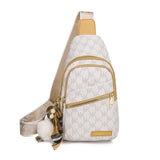 Women's Printed Shoulder Bag Chest Bag Backpack