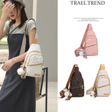 Women's Printed Shoulder Bag Chest Bag Backpack