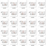 Bridal Party Heat Transfer Flowers Makeup Bag Organizer Cosmetic Pouch Lady