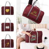 Bride Series Printed Travel Bag Unisex Foldable Duffle Bag