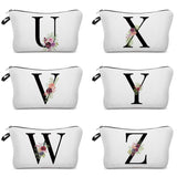 Flower Alphabet Bridesmaid Makeup Bag Cosmetic Gift Women's Bag