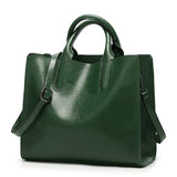 Women's PU Leather Shoulder Bag Casual Messenger Big Capacity Ladies Bag