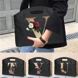 Briefcase Handbag 26 Letter Print Tote Business Laptop Bag
