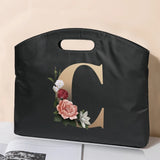 Briefcase Handbag 26 Letter Print Tote Business Laptop Bag