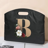 Briefcase Handbag 26 Letter Print Tote Business Laptop Bag