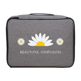 Waterproof Daisy Print File Storage Bag