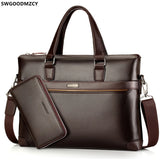 Men Leather Laptop Bag Crossbody Bags for Women Office Briefcase Shoulder