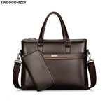 Men Leather Laptop Bag Crossbody Bags for Women Office Briefcase Shoulder