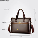 Men Leather Laptop Bag Crossbody Bags for Women Office Briefcase Shoulder
