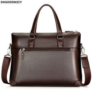 Men Leather Laptop Bag Crossbody Bags for Women Office Briefcase Shoulder