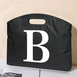 26 Letter Print Laptop Protection Briefcase Office Bag