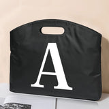 26 Letter Print Laptop Protection Briefcase Office Bag