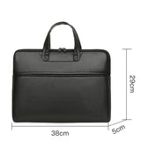 Men Handbag Briefcase PU Leather Laptop Shoulder Bag Business Crossbody