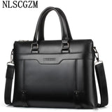 Leather Laptop Bag for Men - Stylish Crossbody Office Bag