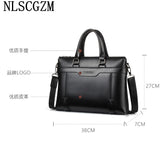 Leather Laptop Bag for Men - Stylish Crossbody Office Bag