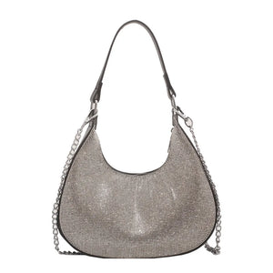 Bright Diamond Underarm Bag Chain Shoulder-straps