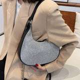 Bright Diamond Underarm Bag Chain Shoulder-straps