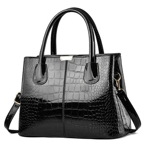 Stone Grain Leather Handbag Large-capacity Single Shoulder Bag