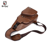 Men's Crossbody Messenger Chest Bag Pack Casual Shoulder Strap Travel Bag
