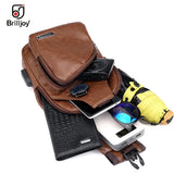 Men's Crossbody Messenger Chest Bag Pack Casual Shoulder Strap Travel Bag