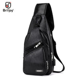 Men's Crossbody Messenger Chest Bag Pack Casual Shoulder Strap Travel Bag