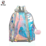 Holographic Unicorn Backpack Girls Laser TPU Schoolbag Large Capacity