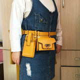 Women's Leather Belt Bags Waist Bag & Phone Pouch