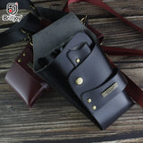 Barber Waist Bag Hair Scissor Storage PU Leather