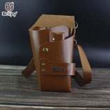 Barber Waist Bag Hair Scissor Storage PU Leather