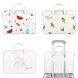 Unisex Portable PU Leather Laptop Sleeve Bag 13.3-15.4inch